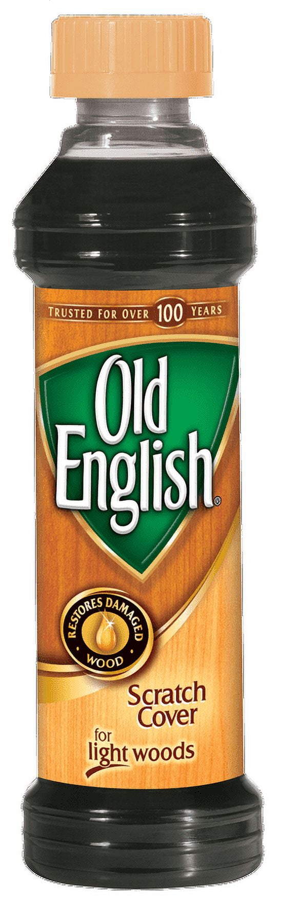 Old English Scratch Cover For Light Woods, 8oz Bottle, Wood Polish