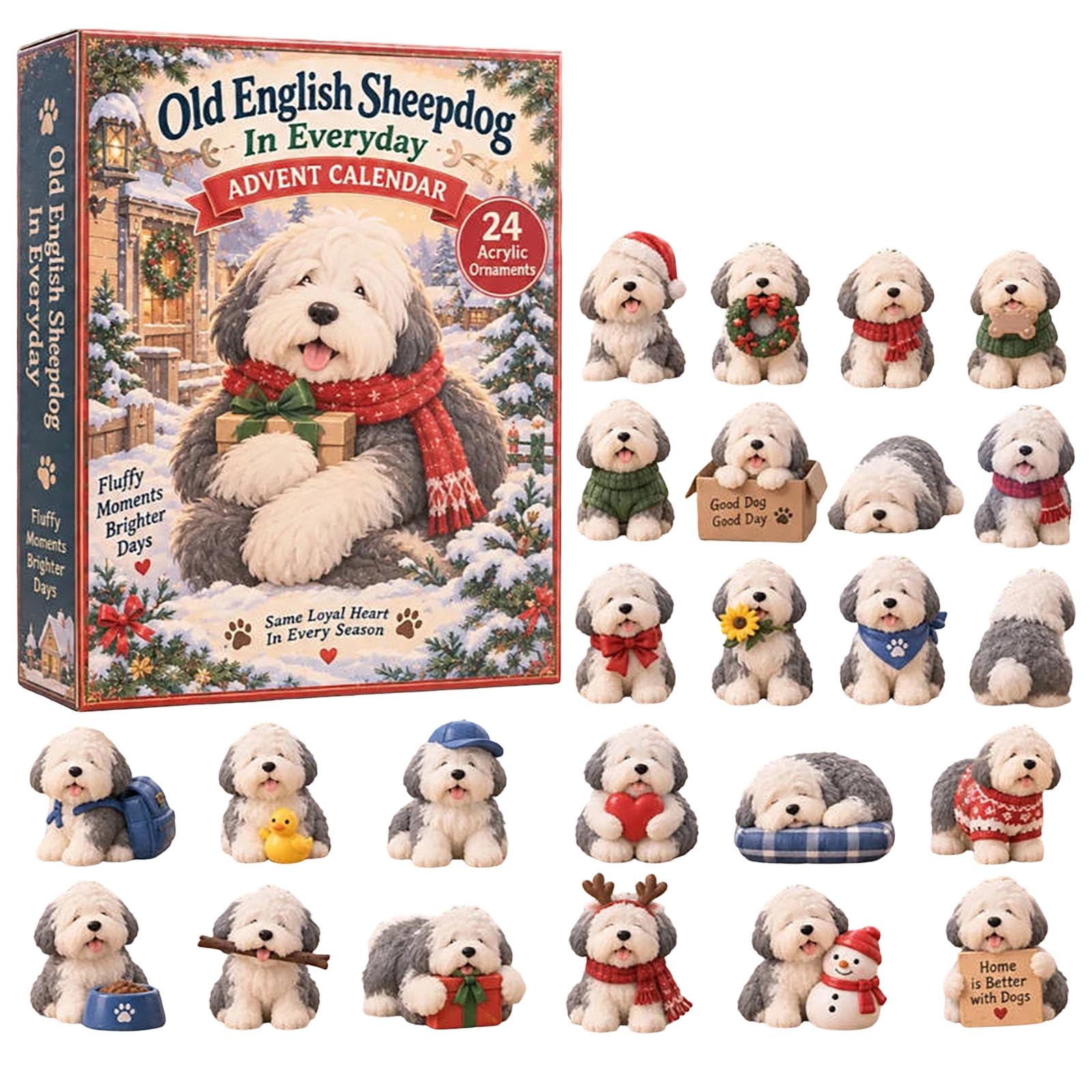 How Draw Flash English Sheepdog Everyday Life Advent Calendar, 24 Days Casual 2D ...