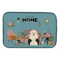 thumbnail image 1 of Old English Sheepdog Sweet Home Dish Drying Mat, 1 of 7