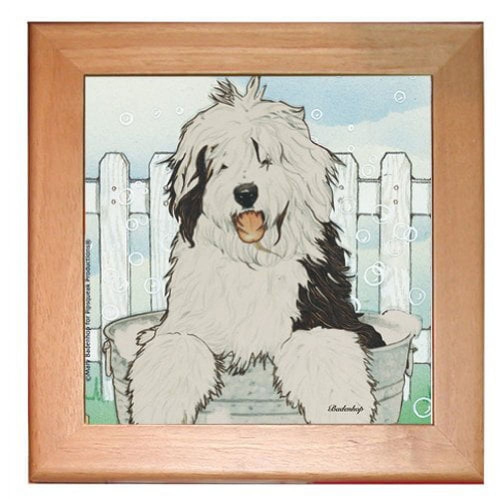 Caroline's Treasures 14 in. x 21 in. Multicolor Old English Sheepdog