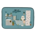 thumbnail image 1 of Old English Sheepdog in Bathtub Dish Drying Mat, 1 of 7