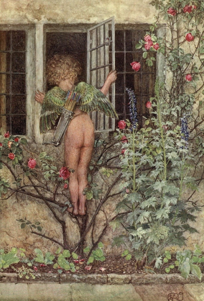 Old English Songs & Ballads Cupid Canvas Art - EF Brickdale (18 x 24)