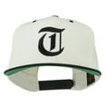 thumbnail image 1 of Old English T Embroidered Snapback Cap - Natural Black OSFM, 1 of 5