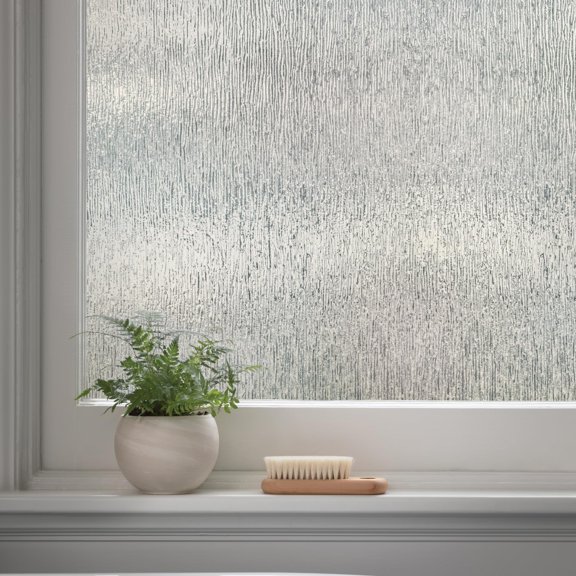 Old English Window Privacy Film by - Textured Leaded Glass Design, Static Cling, Allows Natural Light in, UV Protection, Phthalate and BPA Free