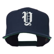 Old English Y Embroidered Cap - Navy OSFM