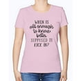 thumbnail image 1 of Old Enough to Know Better Ladies Light Colored T-Shirt, 1 of 5
