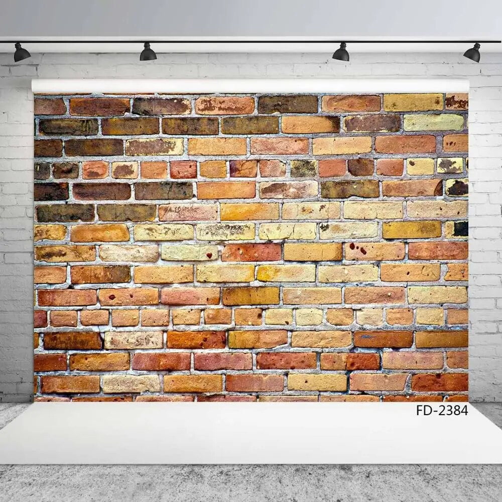 Old Fading Brick Wall Scenery Photographic Backdrops Baby Newborn Young ...