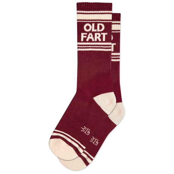 Old Fart, Novelty Gift Socks for Men, Women and Teens, Funny Cool Crew Socks (Made in the USA)