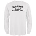 thumbnail image 1 of Old Fart Original Parts 1975 Funny White Adult Long Sleeve T-Shirt - X-Large, 1 of 1