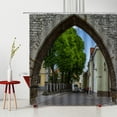 thumbnail image 1 of Old Fashid Shower Curtains Retro Building Church Castle Bathtub r Hanging Curtain Bath Accessories Polyester Fabric, 1 of 7