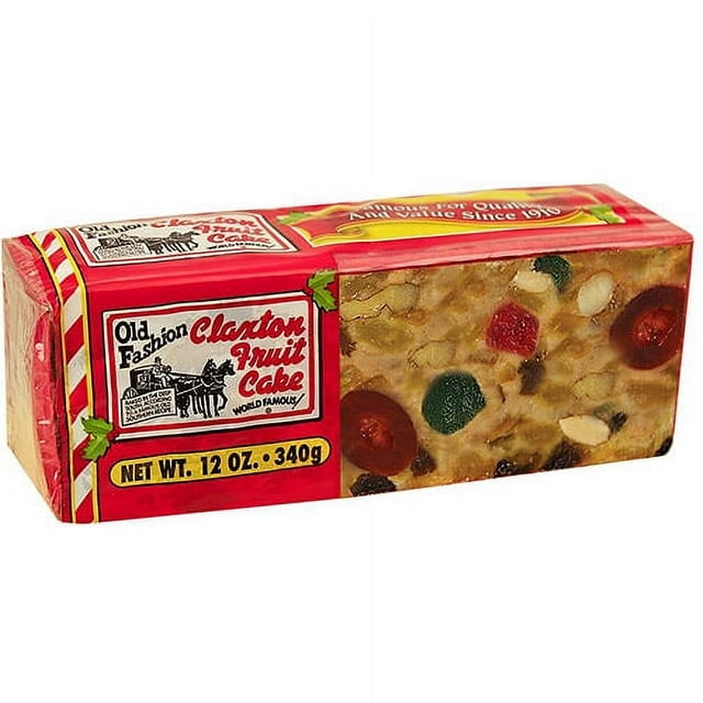 Old Fashion Claxton Fruit Cake, 12 oz, Food Gift