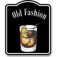 thumbnail image 1 of Old Fashion Garnish Cocktail Bar Sign BLACK Aluminum Composite Sign, 15"x18", 1 of 9