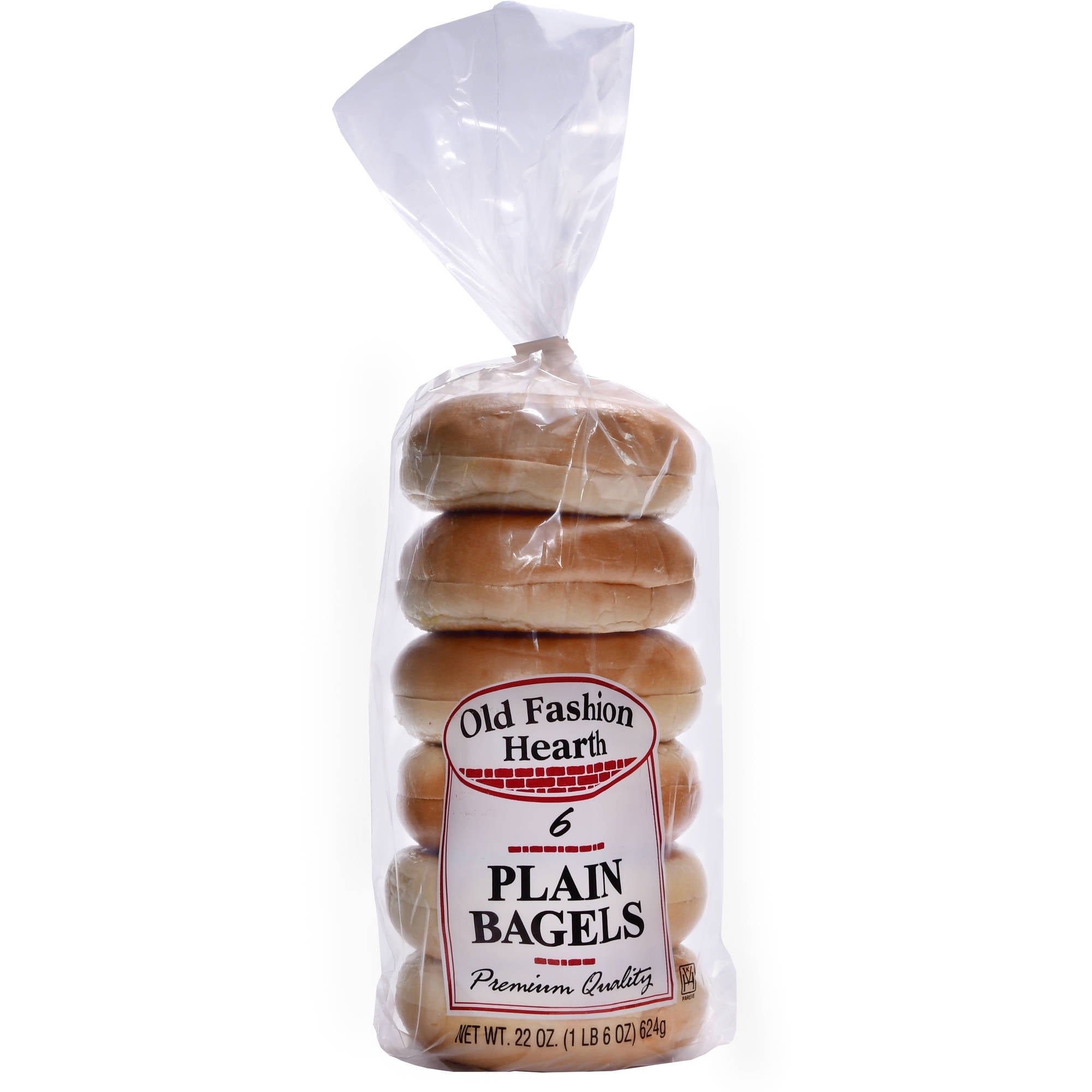 Old Fashion Hearth Plain Bagels 6 Each
