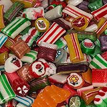 SweetGourmet Fancy Filled Ovals Christmas Hard Candy | Wrapped Bulk | 2  Pounds