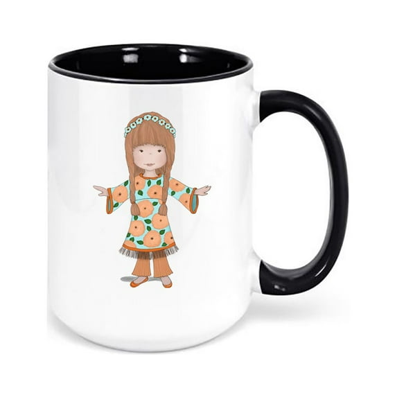 Old Fashion Mug, Megan, God's Girls Collection, Classic Mug, Old Timer Mug, Gift For Grandma, Vintage Coffee Mug, Hippie Mug, Birthday Gift, BLACK
