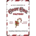 thumbnail image 1 of Old Fashioned Candy Cane Factory Funny Christmas Signs Open Daily Hand Rolled Christmas Metal Tin Sign for Kitchen Cafe Bar Home Indoor Outdoor Plaque Wall Decor 8x12 Inch, 1 of 7