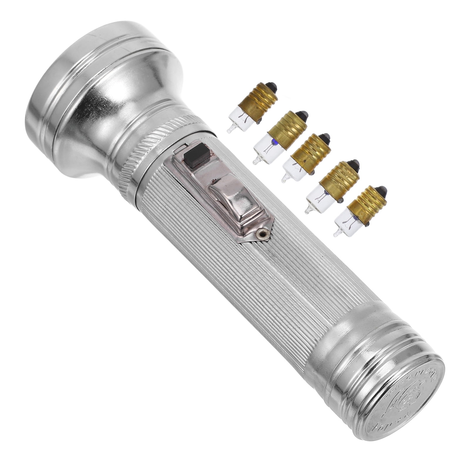 Old-Fashioned Flashlight Retro Iron Flashlight 80' Handheld