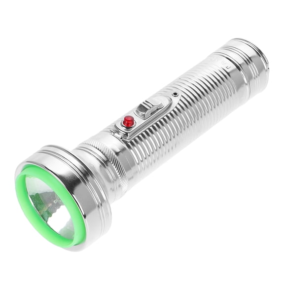 Old Fashioned Flashlight Retro Outdoor Handheld Objects Hand-held Lamp Silver