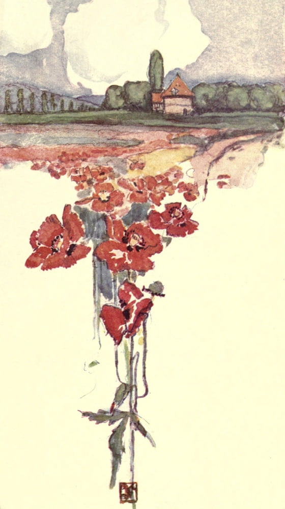 Old-Fashioned Flowers 1905 Poppies Canvas Art - Unknown (24 x 36)