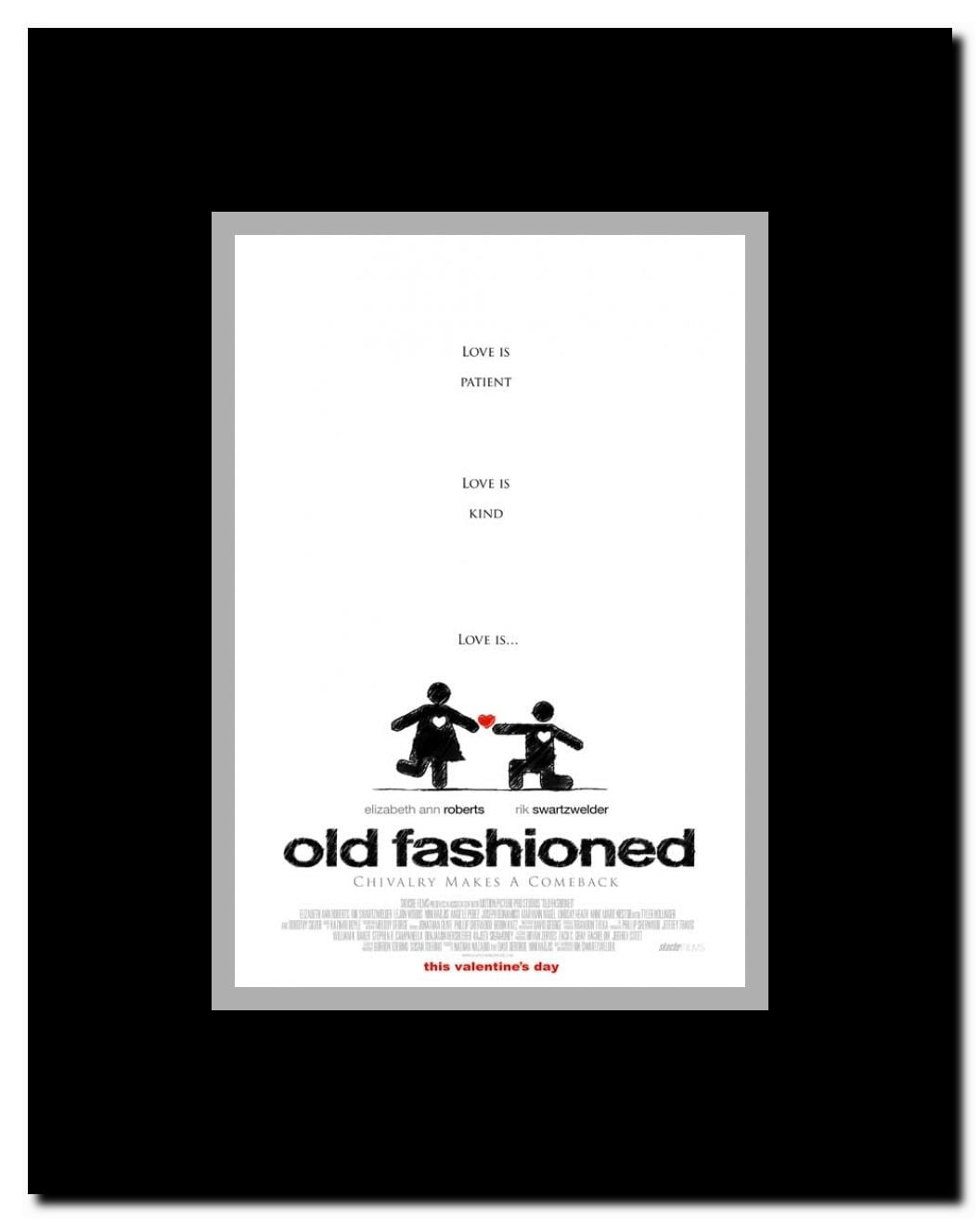 Old Fashioned Framed Movie Poster