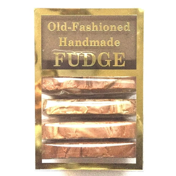 Old Fashioned Handmade Smooth Creamy Fudge - Chocolate Fudge Assortment Box (4 Slices - 1 Pound)