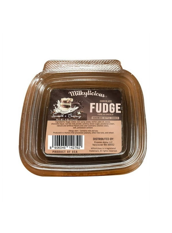 Old Fashioned Handmade Smooth Creamy Fudge - Chocolate Pure (1/4 Pound)