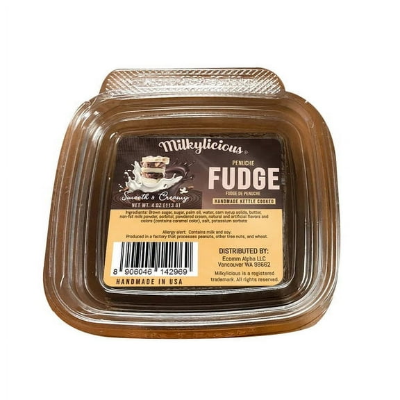 Old Fashioned Handmade Smooth Creamy Fudge - Penuche (1/4 Pound)