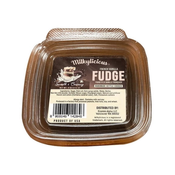 Old Fashioned Handmade Smooth Creamy Fudge - Vanilla (1/4 Pound)