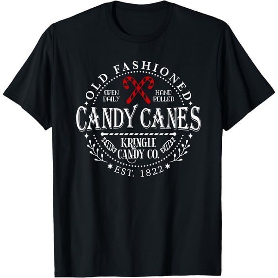 Old Fashioned Kringle Candy Canes Co Merry Christmas T-Shirt - Walmart.com