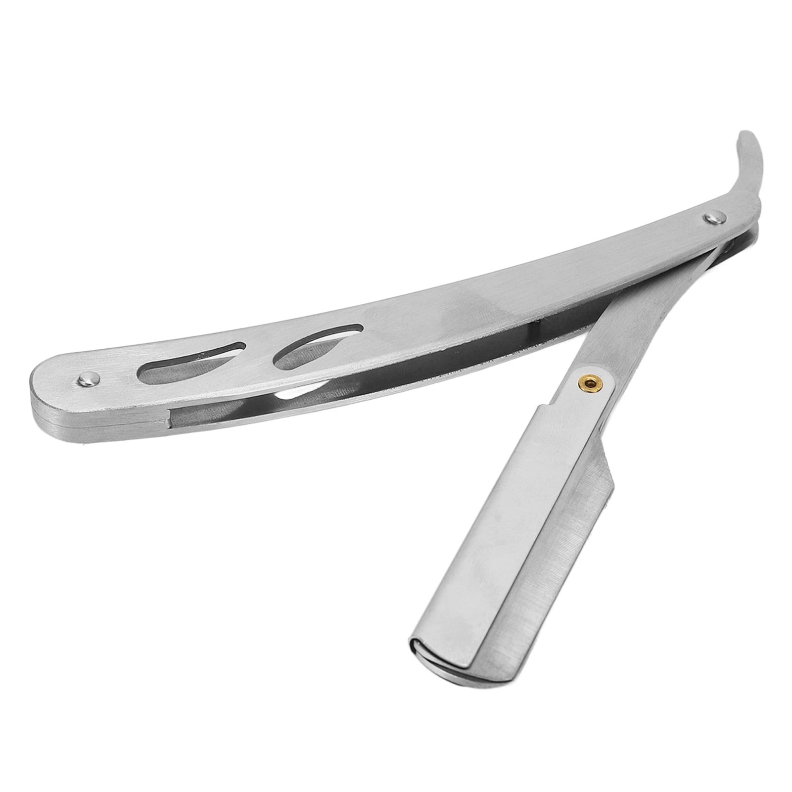 Old Fashioned Manual Shaver Blade Holder Stainless Steel Non Slip Barber Straight Edge Razor