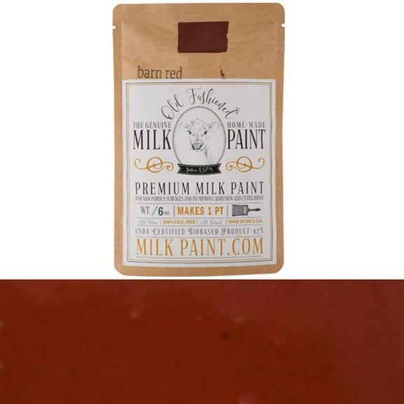 Old Fashioned Milk Paint, Color: Barn Red, Model 1010, Pint