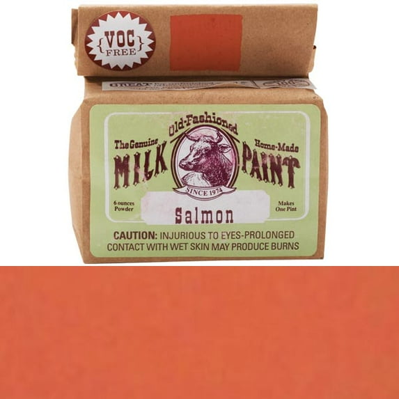 Old Fashioned Milk Paint, Salmon, Pint Packaged as Powder