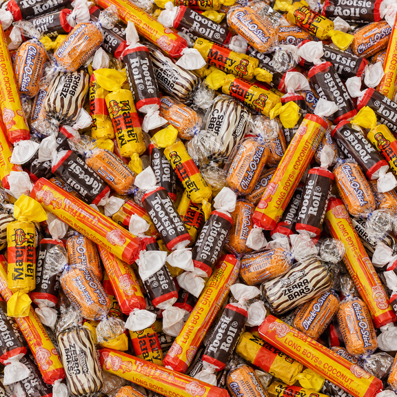 Old Fashioned Nostalgic Candy Mix - 2.5 lbs (40oz) Bulk Assortment | 5 Classic Favorites: Mary Janes, Chick O Sticks, Long Boys Coconut, Zebra Bars, Tootsiee Rolls