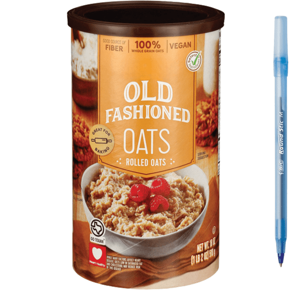 Old Fashioned Oats 100% Whole Grain 18 oz