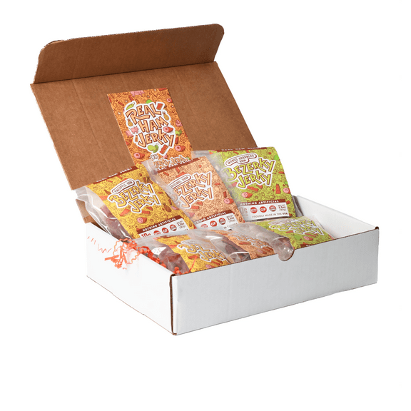 Old Fashioned Real Ham Jerky | Gift Box | All-Natural | No Nitrates | Gluten-Free | Handcrafted Non-GMO | Keto | Low Fat High Protein Snack | U.S.A. Bezerky Jerky | 6 Bags