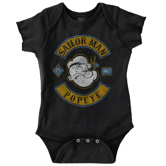 Old Fashioned Sailor Man Popeye Romper Boys or Girls Infant Baby Brisco Brands 12M