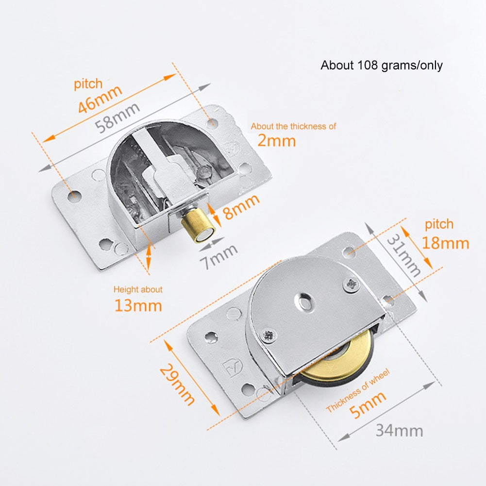 OldFashioned Wardrobe Pulley Up and Down Rail Wheel Sliding Door Wheel
