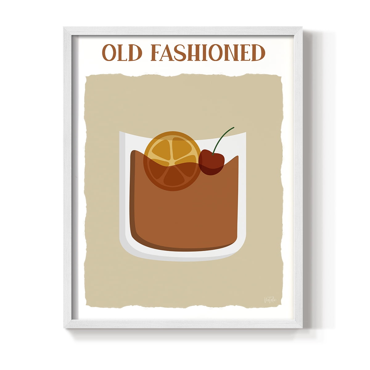 Old Fashioned in Green Solid Wood 8 x 10 Framed Print