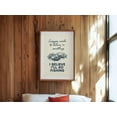 thumbnail image 1 of Old Fishing Quote Retro Outdoors Home Art, Stretched Canvas 8x10in, 1 of 4