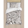 thumbnail image 1 of Old Forest Decor Twin Size Duvet Cover Set, Cracked Curly Coral Branch Like Earth Surface Tree of Life Nature Woods Theme, Decorative 2 Piece Bedding Set with 1 Pillow Sham, Beige, by Ambesonne, 1 of 3