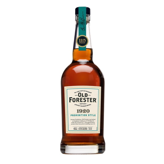 Old Forester 1920 Prohibition Style Kentucky Straight Bourbon Whisky, 115 Proof, 750 mL Bottle