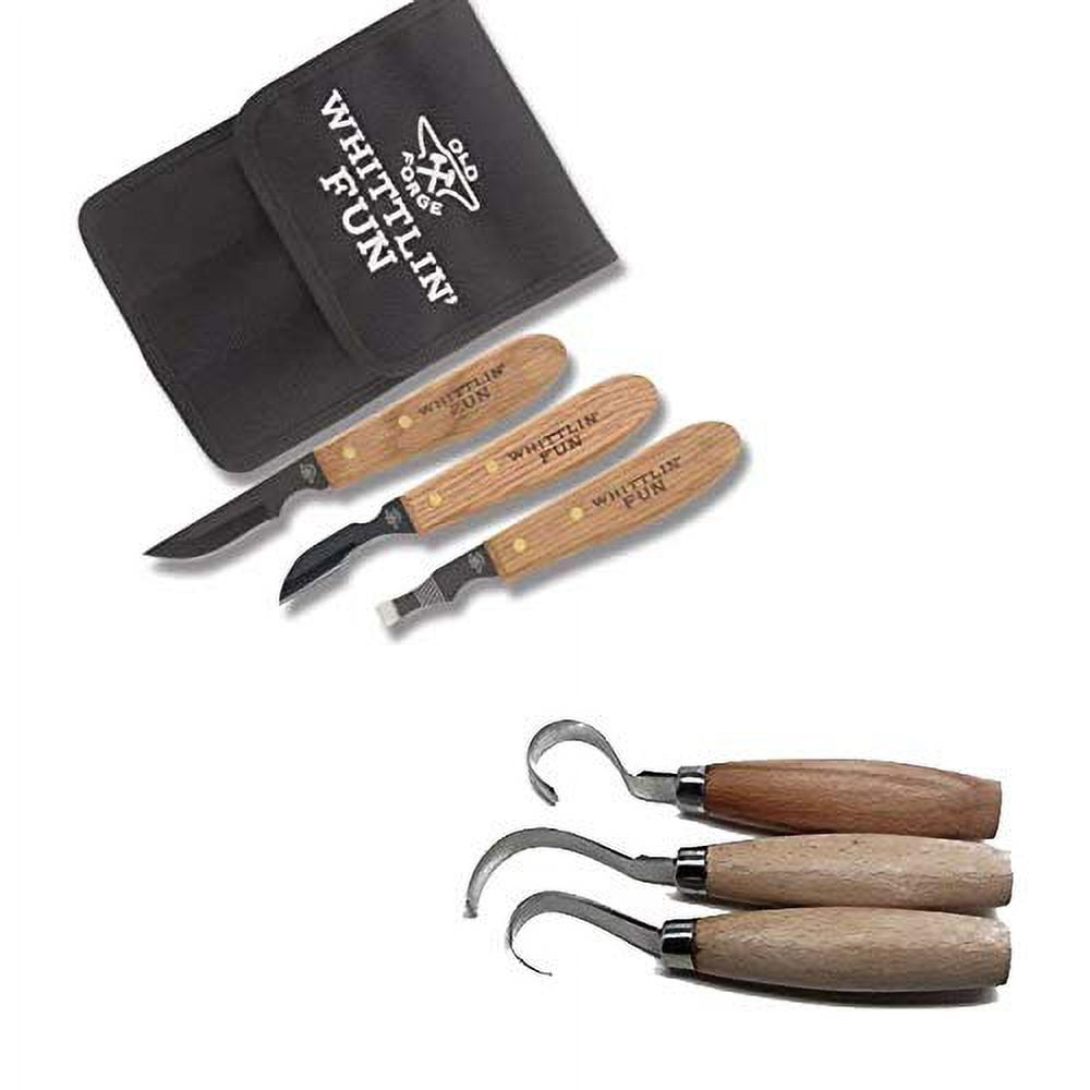  UJ Ramelson Co Old Forge Whittlin Fun 3pc Woodcarving Kit with  Carry Case (1 Set) : Arts, Crafts & Sewing