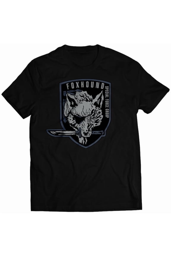 Old Foxhound Centered High-tech Special Forces Emblem MGS Snake Premium Unisex T-shirt (vector)