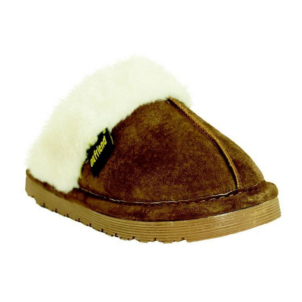 Old Friend Footwear Children's Bobcat Step in Slipper 568102 (Chocolate