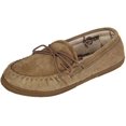 thumbnail image 1 of Old Friend Footwear Men's Terry Cloth Moccasin Slippers Chestnut 484132 (11 D), 1 of 2