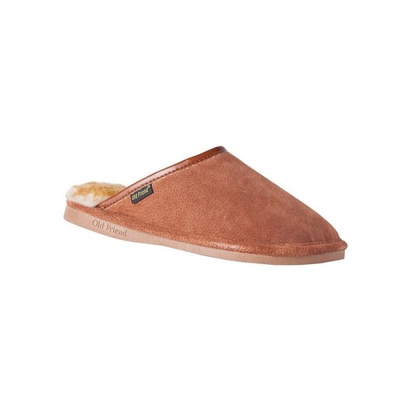 Old Friend Footwear Old Friend Scuff Slipper Brown | 421180 BRN