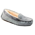 thumbnail image 1 of Old Friend Footwear Women's Bella Plush Nubuck Slippers 441310 (Grey, 10), 1 of 1