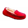 thumbnail image 1 of Old Friend Footwear Women's Bella Plush Nubuck Slippers 441310 (Ruby, 10), 1 of 1
