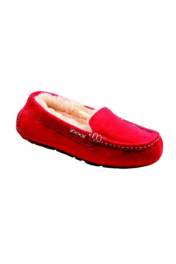 Footwear Women's Bella Plush Nubuck Slippers 441310 (Ruby, 8)