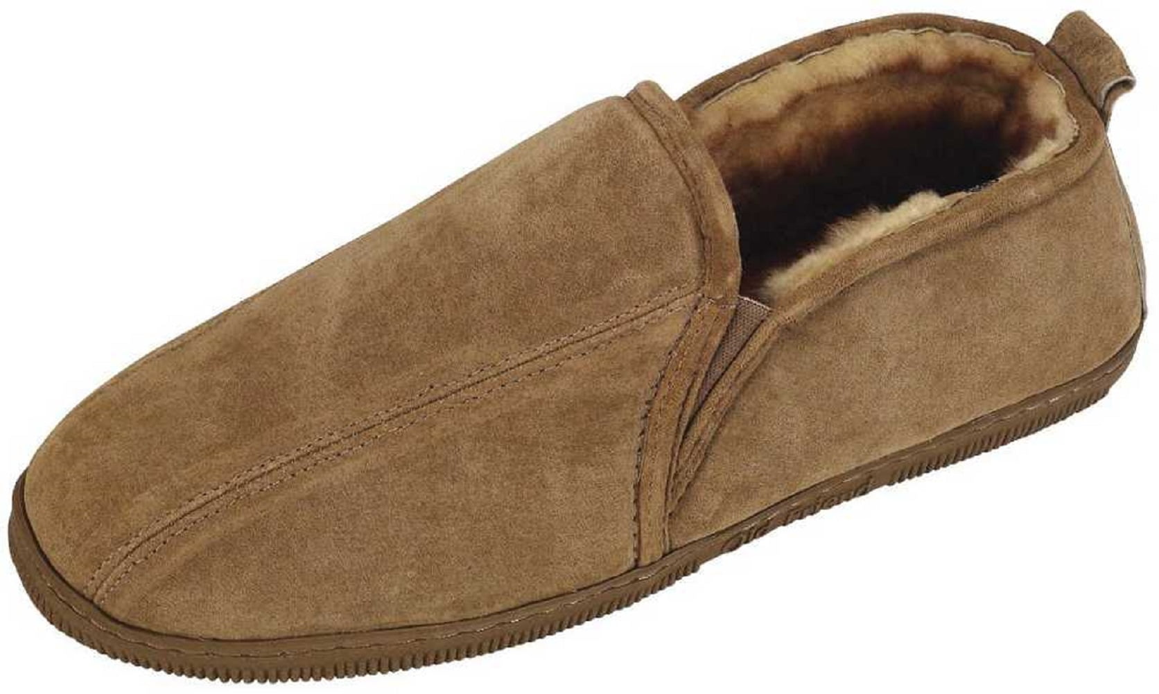 Old Friend Men Wide Romeo Stony Slipper, Chestnut, 2E US